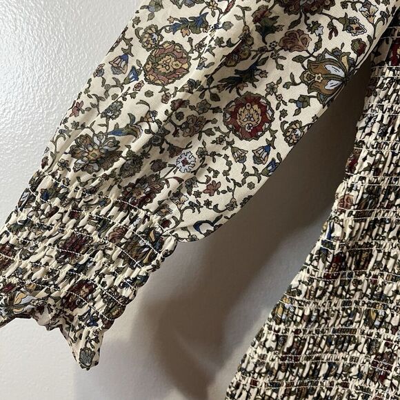 VERONICA BEARD Fahra Mini Dress Size 8 Multicolor NEW Smocked Ruffle Designer - Picture 5 of 15